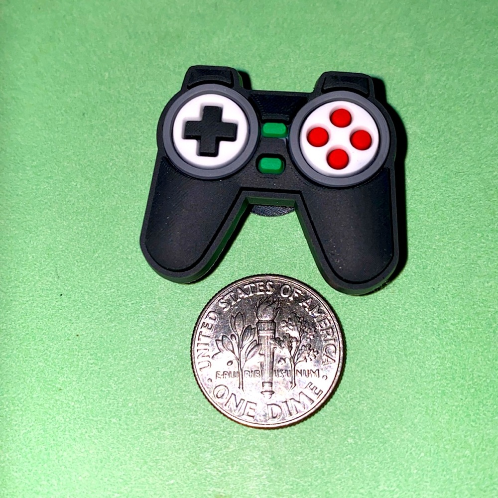 (10 for $15) Black Game controller Gamer Crocs Shoe Charms